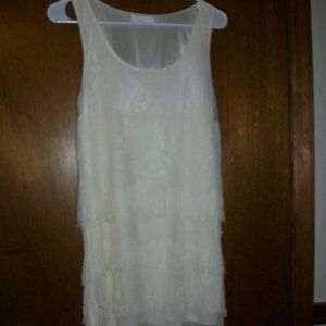 Women's Lush beige cream dress size medium 8-10